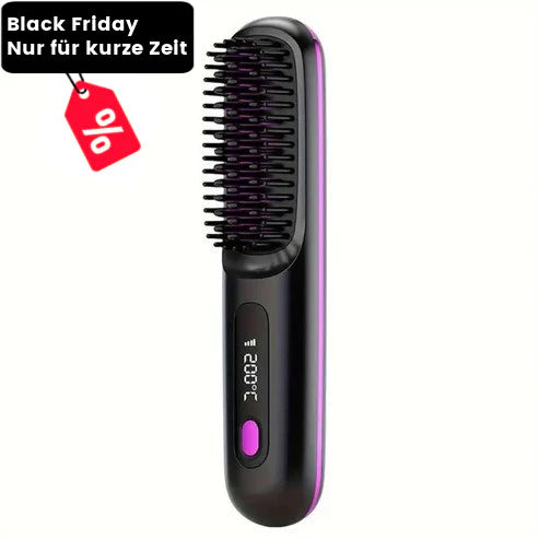 Elvoro™ Tragbare Bürste - Glätten, Locken, Trocknen