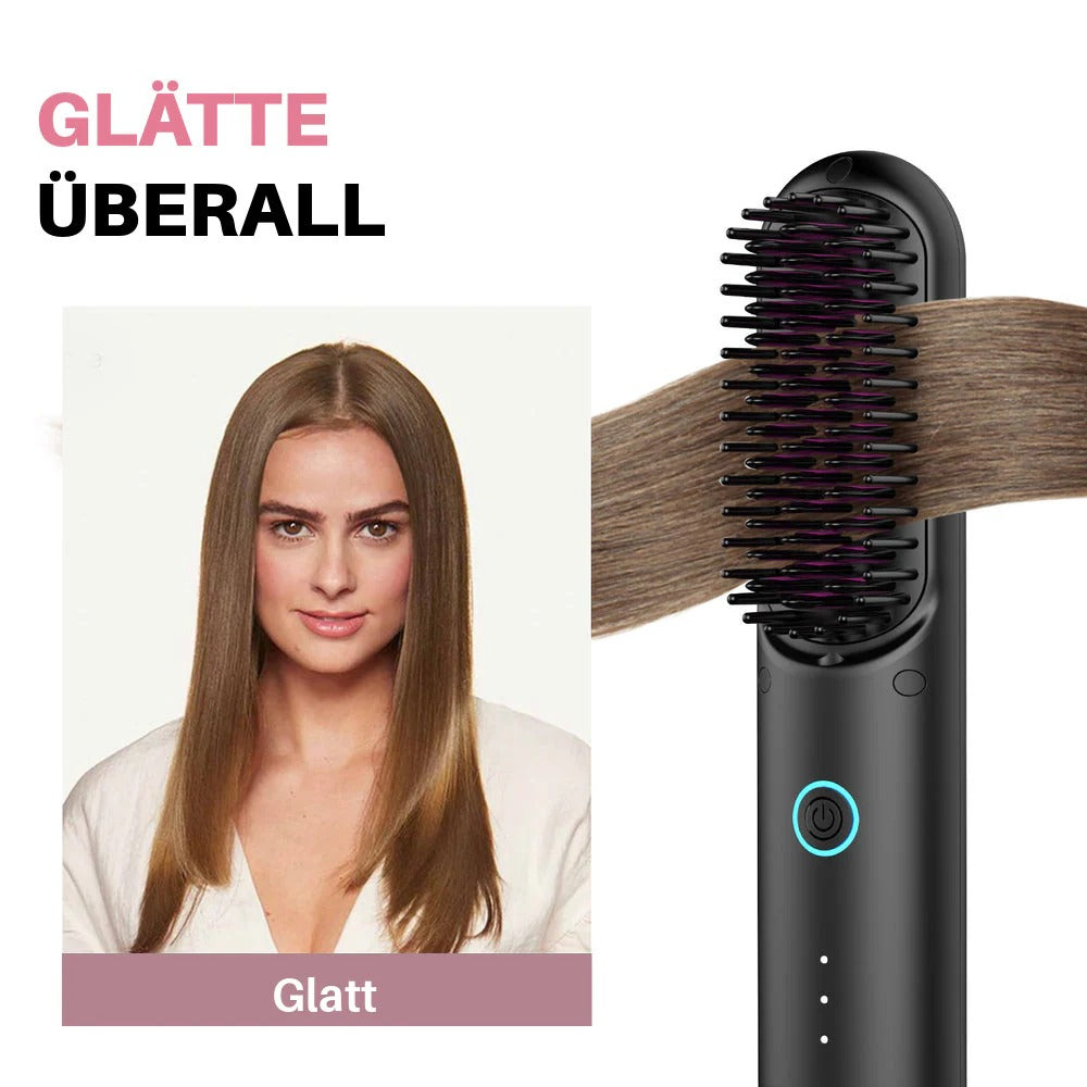 Elvoro™ Tragbare Bürste - Glätten, Locken, Trocknen