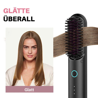Elvoro™ Tragbare Bürste - Glätten, Locken, Trocknen
