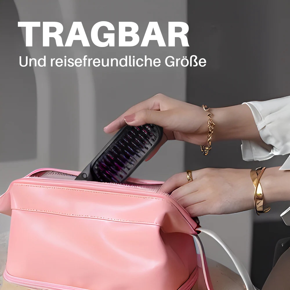 Elvoro™ Tragbare Bürste - Glätten, Locken, Trocknen
